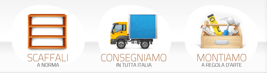 scaffalature consegna montaggio
